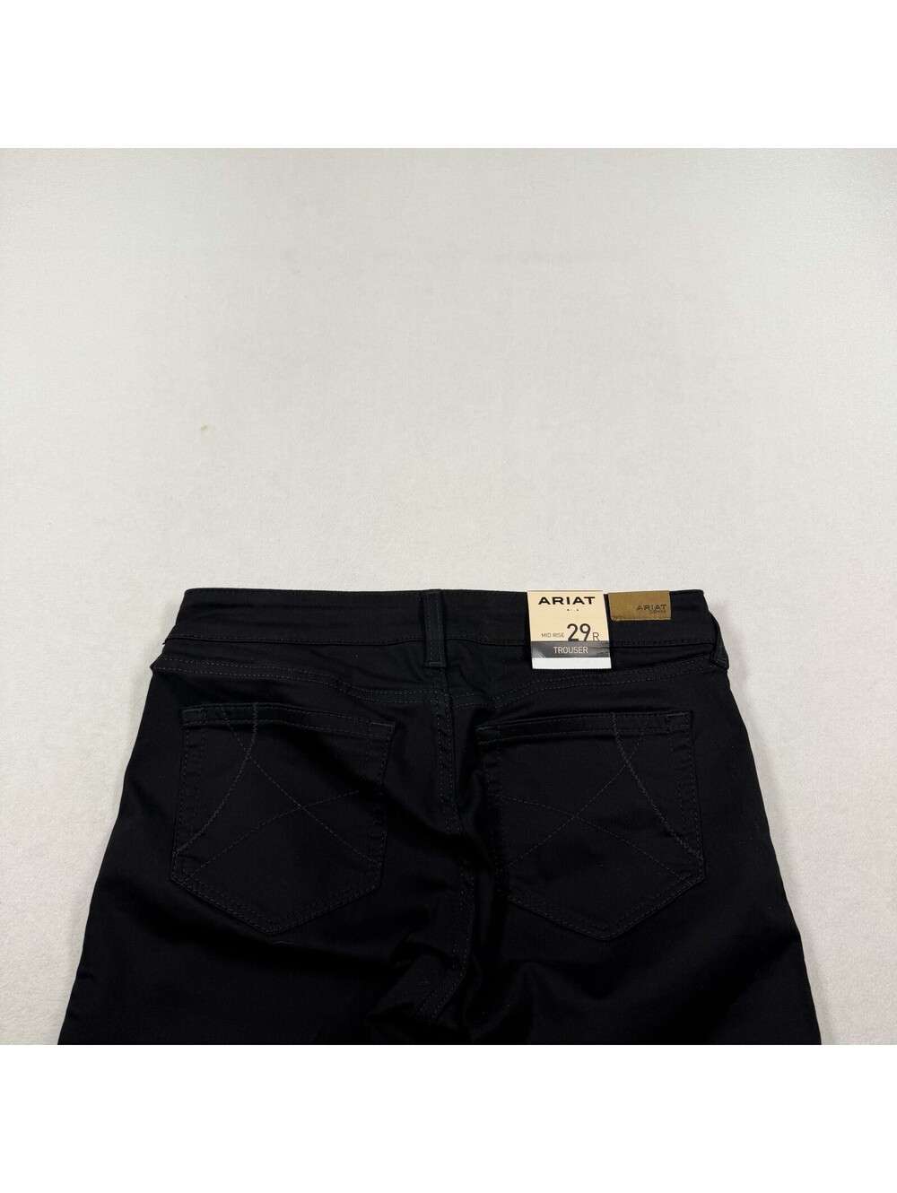 Ariat Trouser Pant Mid Rise Forever Wide Leg Women 29x32 Black Stretch NWT - Picture 3 of 15